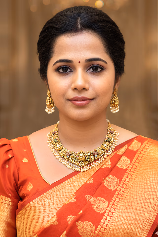 Antique Lakshmi Temple Choker — rent in Kochi