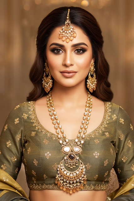 Traditional Craftsmanship Meets Modern Elegance In This Stunning Jewelry Set Perfect For Your Special Day — rent in Calicut