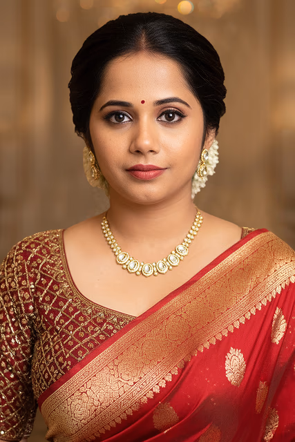 Crystal Glow Polki Choker Set — rent in Kochi