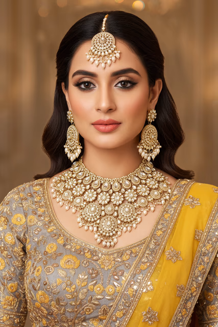 Elevate Your Ethnic Look With This Intricately Crafted Masterpiece Featuring Shimmering Stones And… — rent in Bangalore