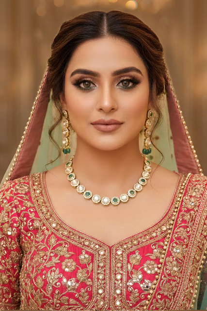 Classic Emerald Kundan Choker Set — rent in Kochi