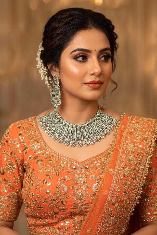 Glamorous Designer Necklace And Earring Set Perfect For Any Occasion — rent in Coimbatore