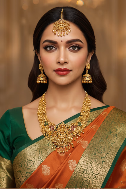 Golden Antique Set Ornate Floral Motifs Are Meticulously Crafted Into The Metal To Create A Truly… — rent in Bangalore