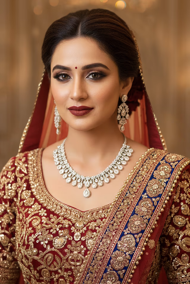 Gorgeous Necklace And Earring Set Perfect For Formal Events Or Receptions Featuring High Quality… — rent in Calicut