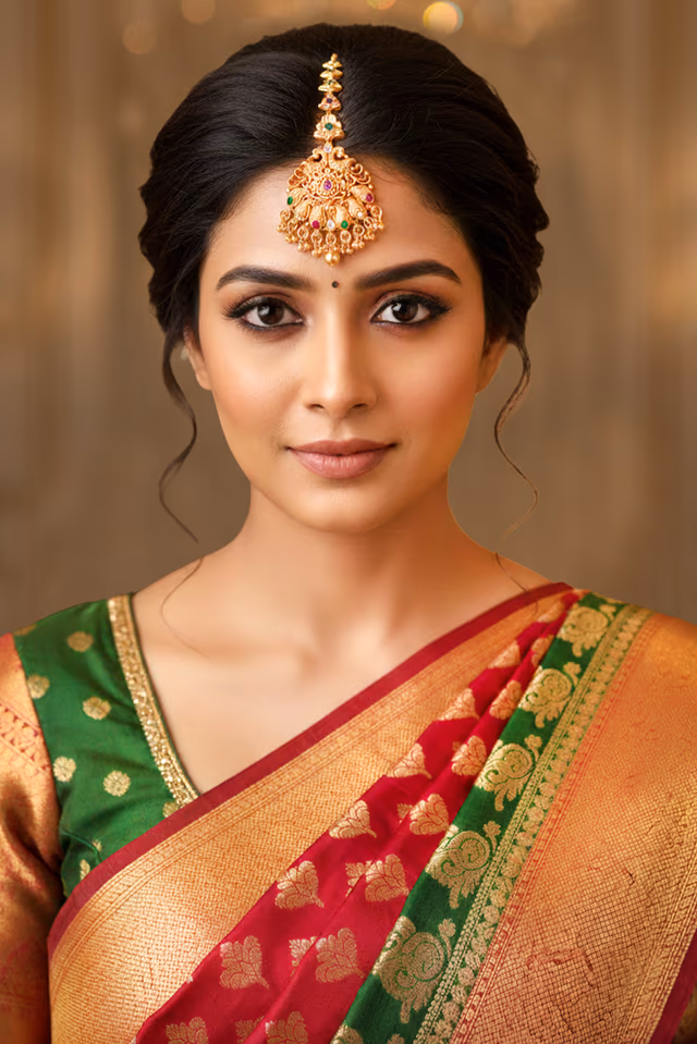 Heritage Inspired Bridal Necklace Showcases Beautiful Engravings Enhancing Traditional Outfits… — back view, rent in Calicut