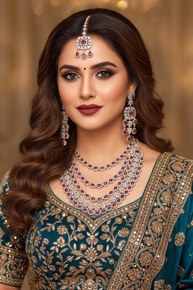Traditional Inspired Piece Is Perfect For Adding A Touch Of Regal Splendor To Any Sari Or Lehenga… — rent in Calicut