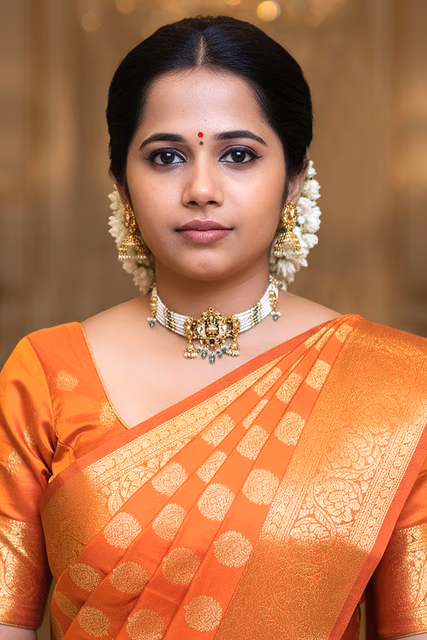 Lakshmi Pearl Strand Temple Choker Set — rent in Kochi