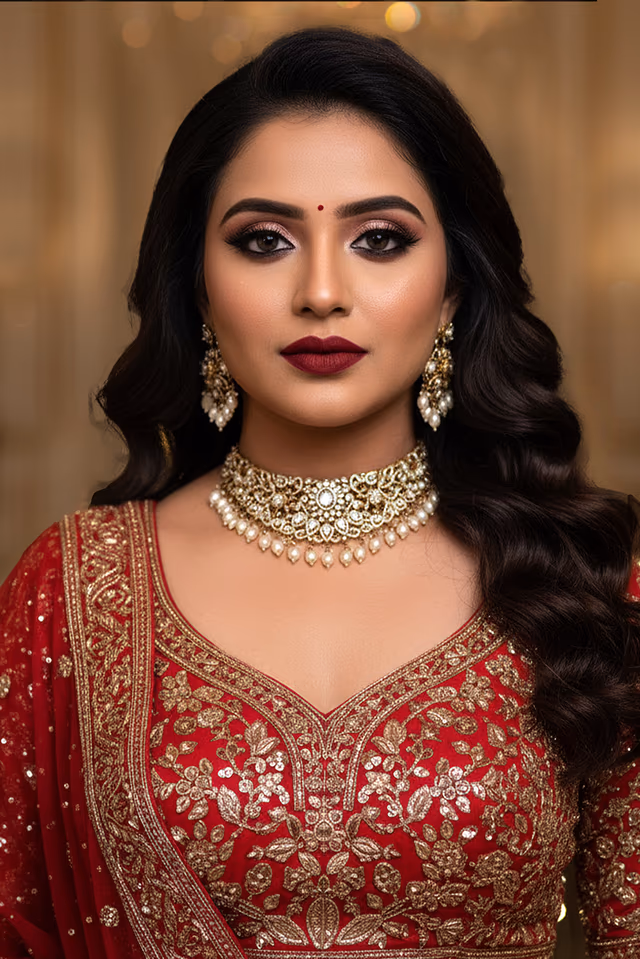 Majestic Pearl Drop Elephant Choker Set — rent in Kochi