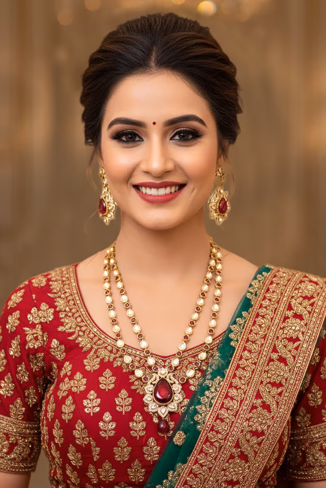 Perfect For A Festive Gathering This Heavy Set Features Deep Maroon  Adding A Traditional Touch To The… — rent in Calicut