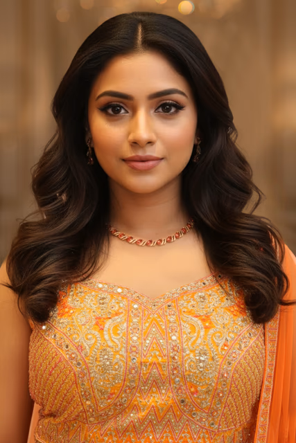 Elegant Ruby Twist Necklace Set — rent in Kochi