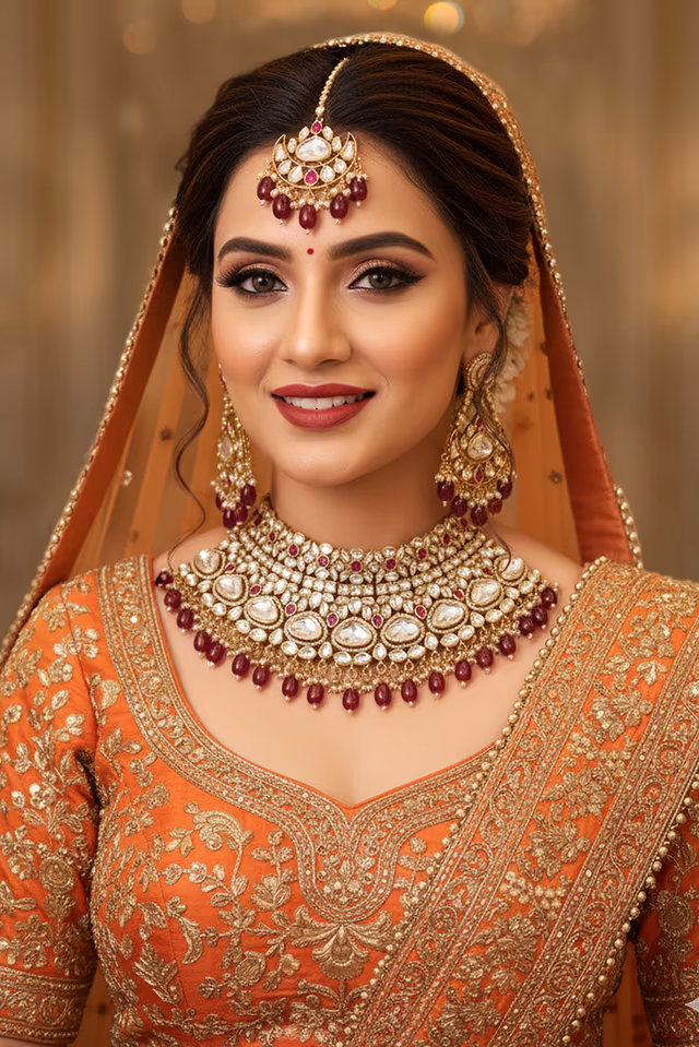Showcase Your Impeccable Style With This Dazzling Necklace Its Unique Stone Arrangement And Antique… — rent in Calicut