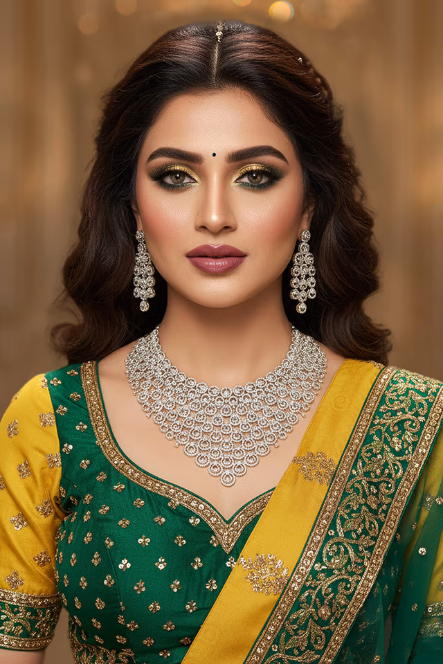 Sparkling Silver Diamond Jewellery Highlights Beautiful Craftsmanship Bringing Stunning Sophistication — rent in Calicut