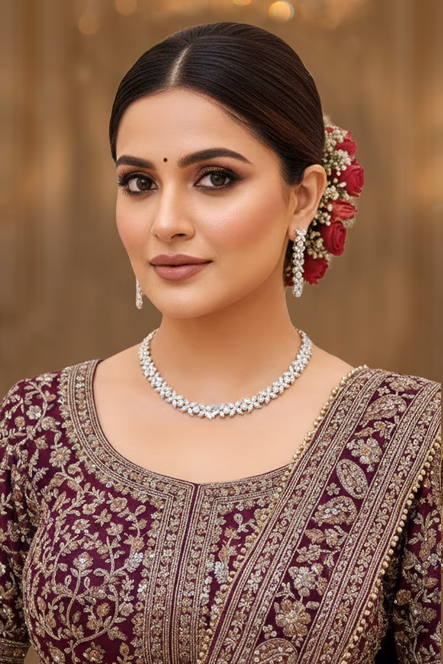Stellar Radiance Choker Set — rent in Kochi