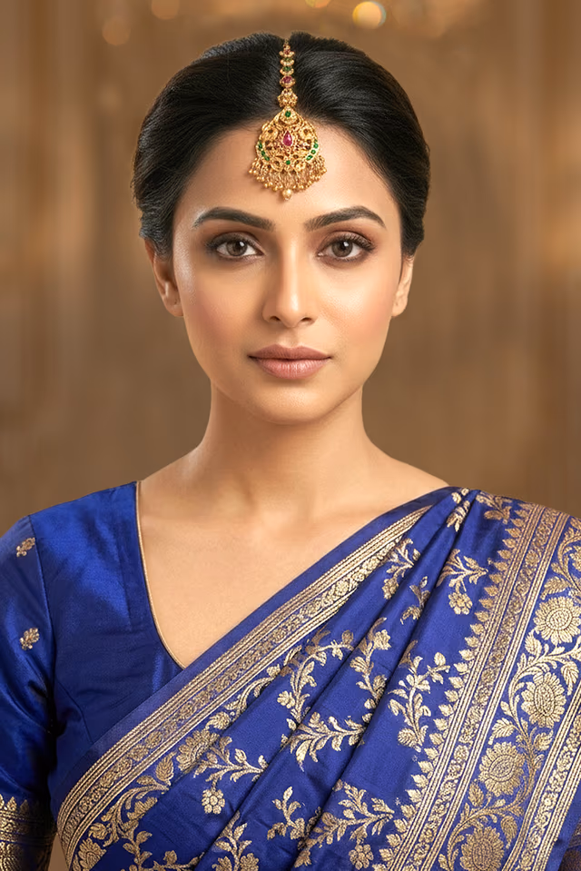 Elegant Temple Inspired Necklace Highlights Classic Heritage Elements Bringing Radiant Elegance To Every… — rent in Calicut