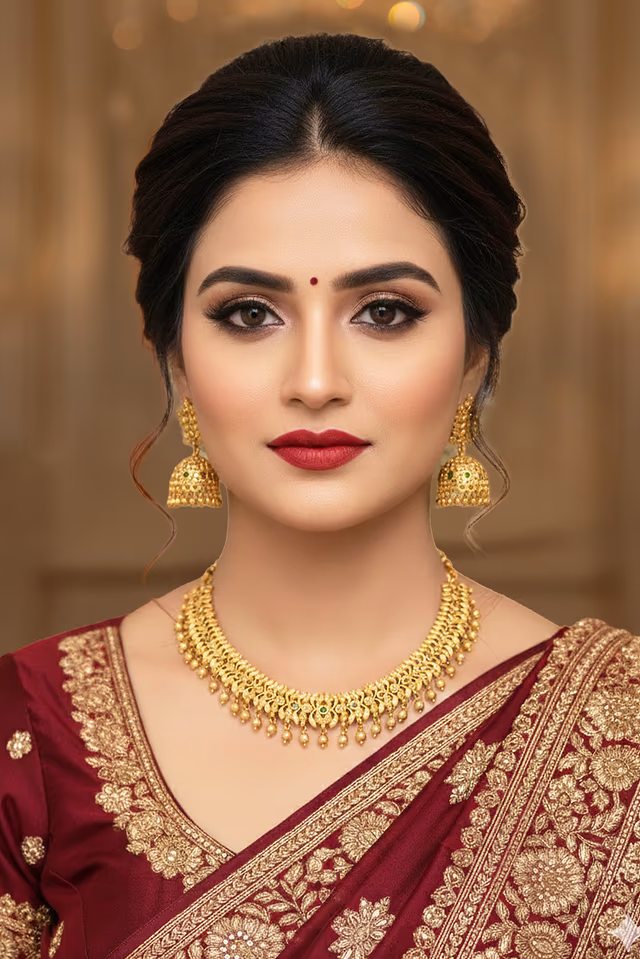 Stunning Temple Inspired Jewellery Elevates Bridal Beauty With Detailed Craftsmanship Showcasing Heritage… — rent in Calicut