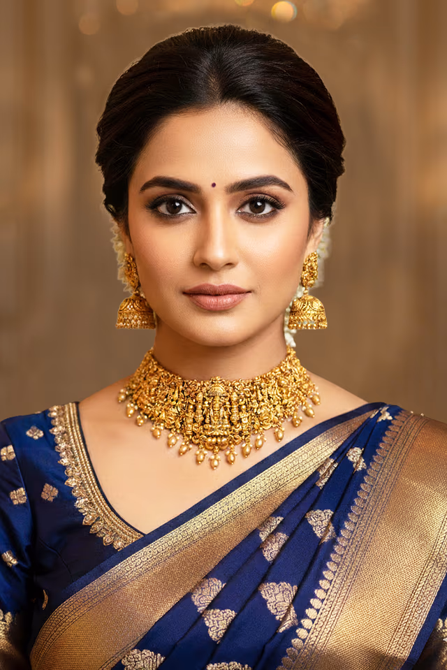 Beautiful Temple Necklace Showcases Artistic Detailing And Heritage Craftsmanship Creating A Gracefully… — rent in Calicut