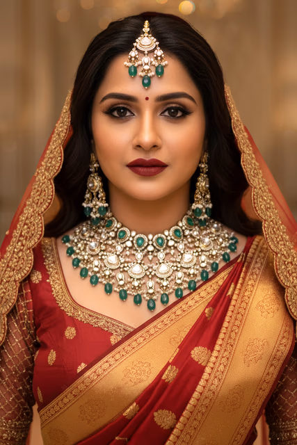 Zamurd Maharani Kundan Bridal Set — rent in Kochi