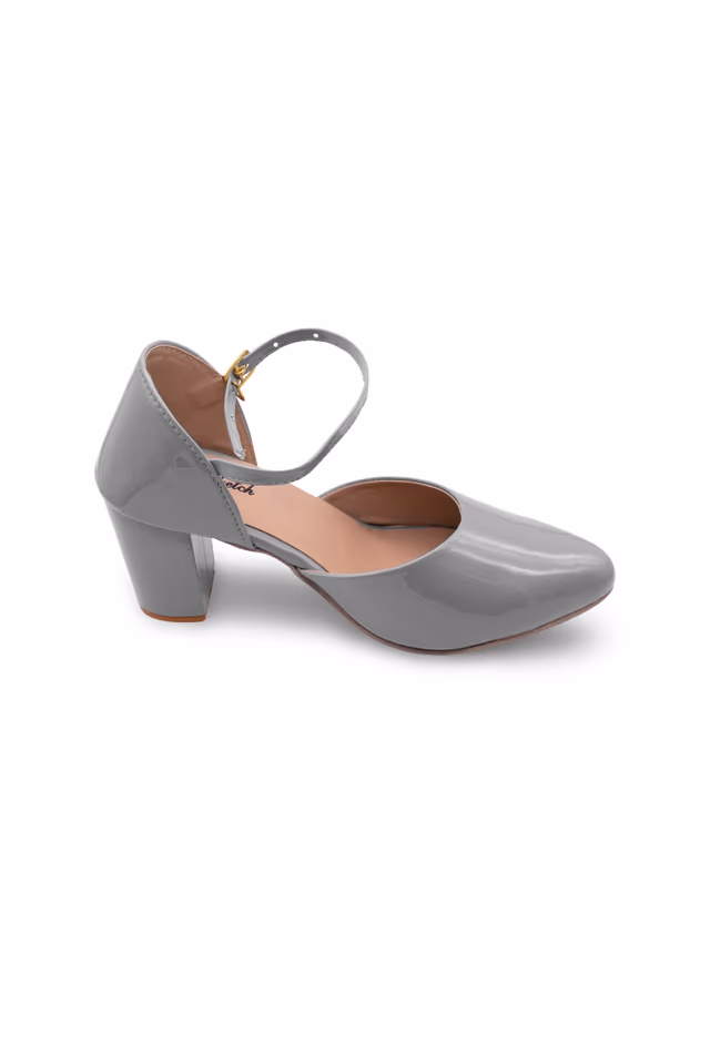 Women solid block heels — back view, rent in Bangalore