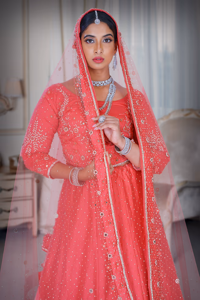 Royal Pink Lehenga — rent in Calicut