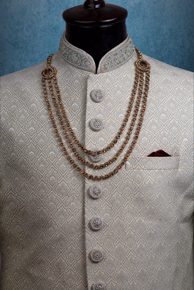 Exquisite Layered Mothi Chain — rent in Bangalore