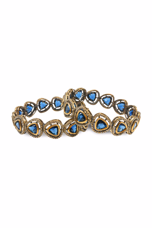 Luxurious Blue Bangles Showcases Meticulous Craftsmanship, Ensuring A Flawless Finish And Lasting… — rent in Coimbatore