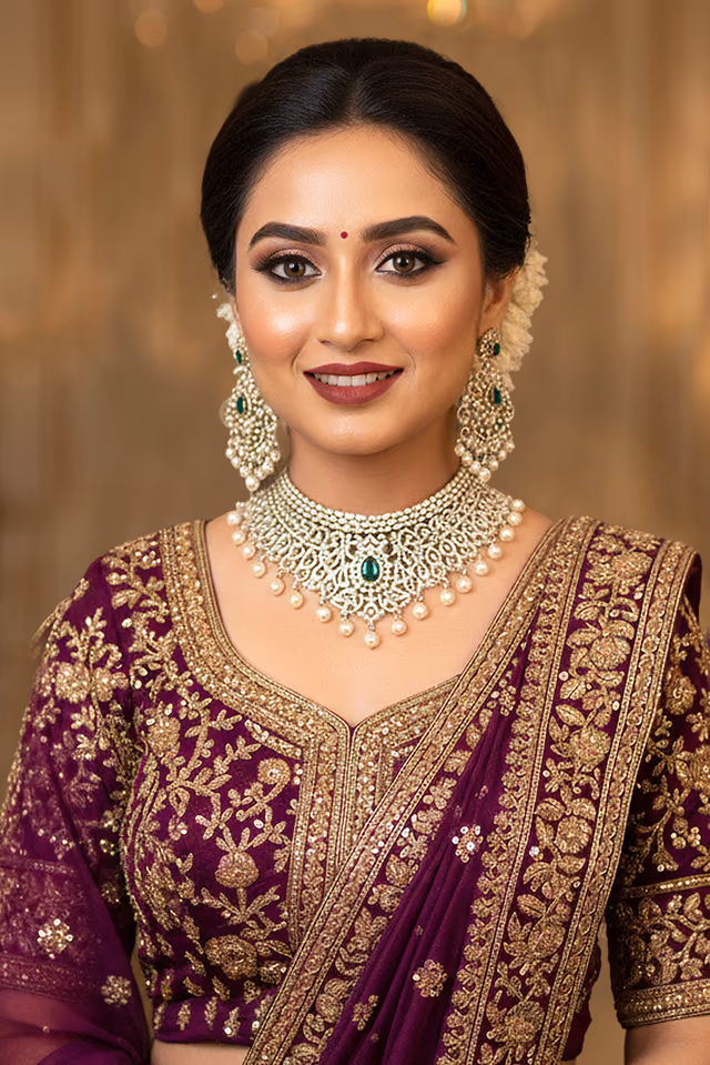 Opulent And Detailed Pave Set Necklace Ideal For Special Celebrations — rent in Coimbatore