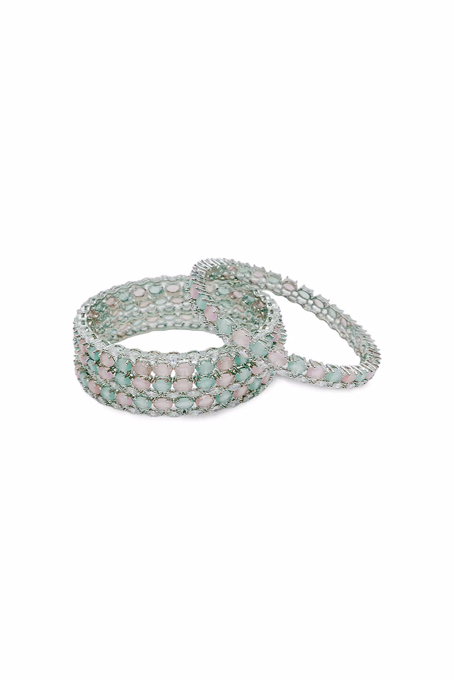 Pastel Duo Oval Bangle — rent in Kochi