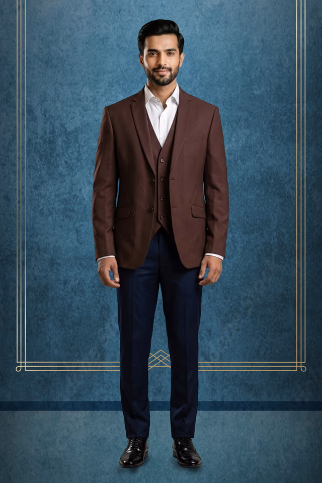 Brown Formal Blazer Two piece — rent in Coimbatore