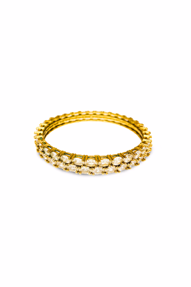 Timeless Oval-Cut Eternity Tennis Bangle — rent in Edappally