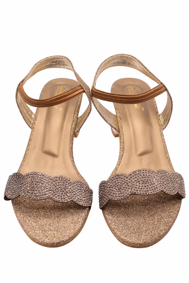 Embellished party block sandals — rent in Calicut